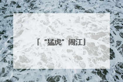 “猛虎”闹江