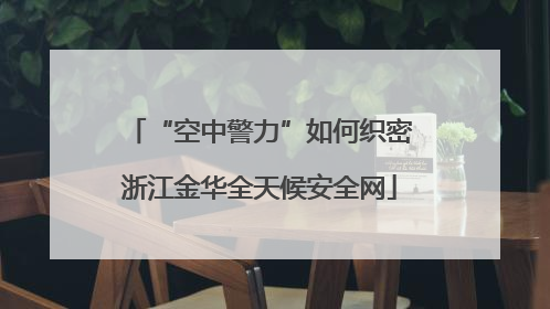 “空中警力”如何织密浙江金华全天候安全网