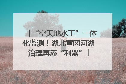 “空天地水工”一体化监测！湖北黄冈河湖治理再添“利器”