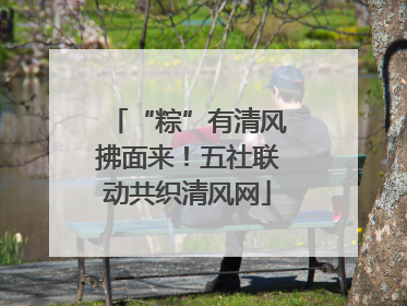 “粽”有清风拂面来！五社联动共织清风网