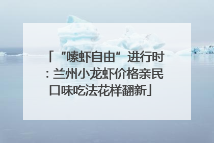 “嗦虾自由”进行时：兰州小龙虾价格亲民口味吃法花样翻新