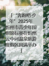 “奔跑吧·少年”2025年忻州市青少年围棋锦标赛在忻州云中河温泉旅游度假区圆满举办