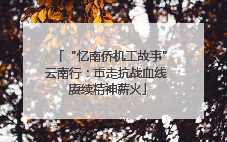 “忆南侨机工故事”云南行：重走抗战血线 赓续精神薪火