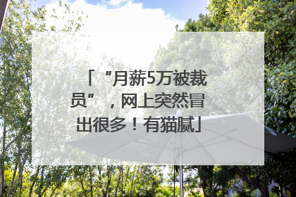 “月薪5万被裁员”，网上突然冒出很多！有猫腻