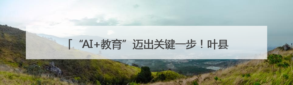 “AI+教育”迈出关键一步！叶县晨德学校打造智慧双师课堂新范式
