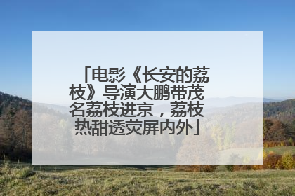 电影《长安的荔枝》导演大鹏带茂名荔枝进京，荔枝热甜透荧屏内外