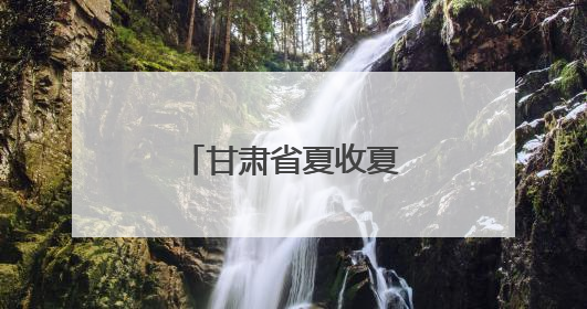 甘肃省夏收夏种陆续展开