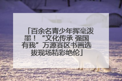 百余名青少年挥毫泼墨！“文化传承 强国有我”万源赛区书画选拔现场精彩绝伦