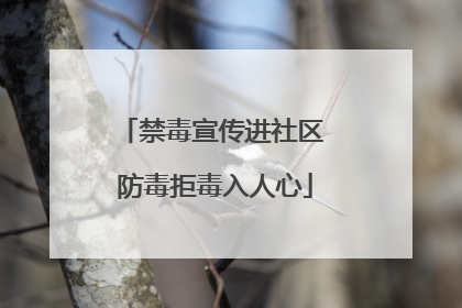 禁毒宣传进社区 防毒拒毒入人心