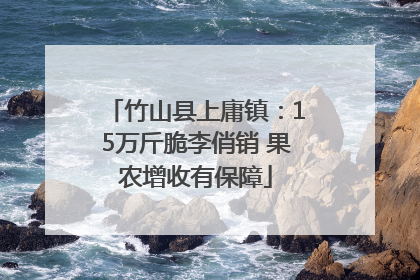 竹山县上庸镇：15万斤脆李俏销 果农增收有保障
