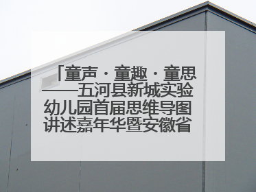 童声・童趣・童思——五河县新城实验幼儿园首届思维导图讲述嘉年华暨安徽省学前教育教研基地园项目阶段性成果展示活动