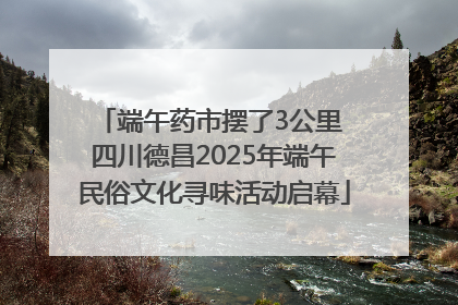 端午药市摆了3公里 四川德昌2025年端午民俗文化寻味活动启幕