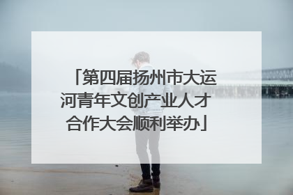 第四届扬州市大运河青年文创产业人才合作大会顺利举办