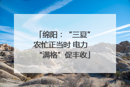 绵阳：“三夏”农忙正当时 电力“满格”促丰收