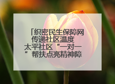 织密民生保障网 传递社区温度 太平社区“一对一”帮扶点亮精神障碍患者希望