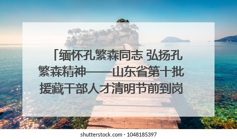 缅怀孔繁森同志 弘扬孔繁森精神——山东省第十批援藏干部人才清明节前到岗巴县开展党性教育