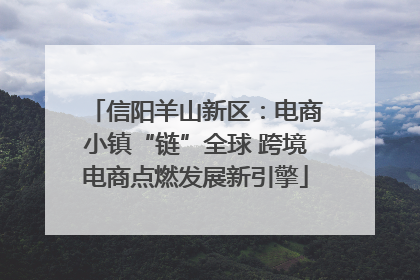 信阳羊山新区：电商小镇“链”全球 跨境电商点燃发展新引擎
