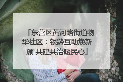 东营区黄河路街道物华社区：银龄互助焕新颜 共建共治暖民心