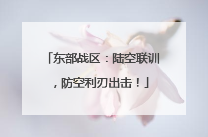 东部战区：陆空联训，防空利刃出击！