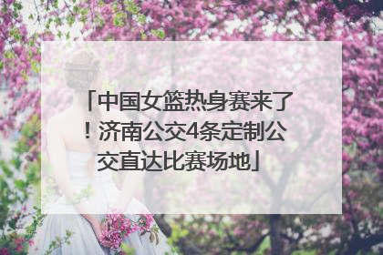 中国女篮热身赛来了！济南公交4条定制公交直达比赛场地