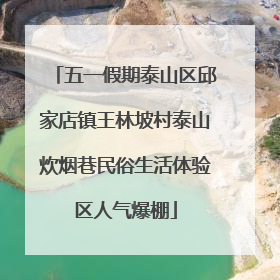 五一假期泰山区邱家店镇王林坡村泰山炊烟巷民俗生活体验区人气爆棚