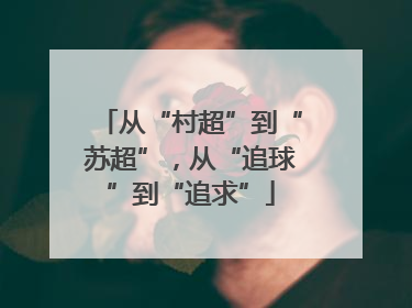 从“村超”到“苏超”，从“追球”到“追求”