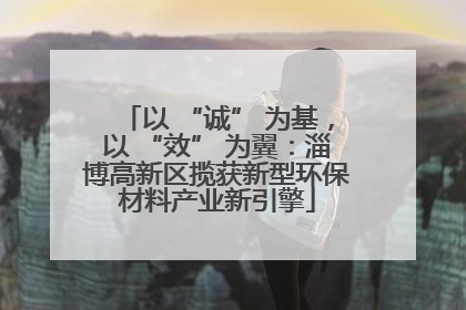 以 “诚” 为基，以 “效” 为翼：淄博高新区揽获新型环保材料产业新引擎