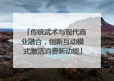 传统武术与现代商业融合，创新互动模式激活消费新动能