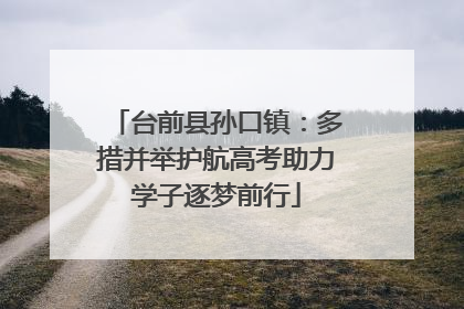 台前县孙口镇：多措并举护航高考助力学子逐梦前行