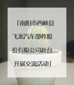 南阳市西峡县飞龙汽车部件股份有限公司赴台开展交流活动