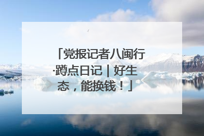 党报记者八闽行·蹲点日记｜好生态，能换钱！