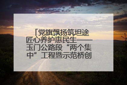 党旗飘扬筑坦途 匠心养护惠民生——玉门公路段“两个集中”工程暨示范桥创建项目圆满收官