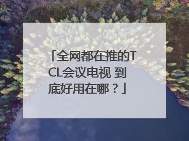 全网都在推的TCL会议电视 到底好用在哪？