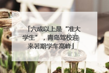 六成以上是“准大学生”，青岛驾校迎来暑期学车高峰
