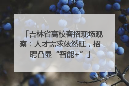 吉林省高校春招现场观察：人才需求依然旺，招聘凸显“智能+”