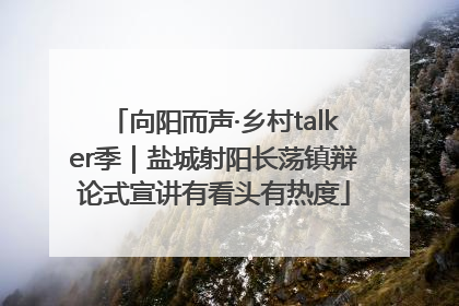 向阳而声·乡村talker季｜盐城射阳长荡镇辩论式宣讲有看头有热度