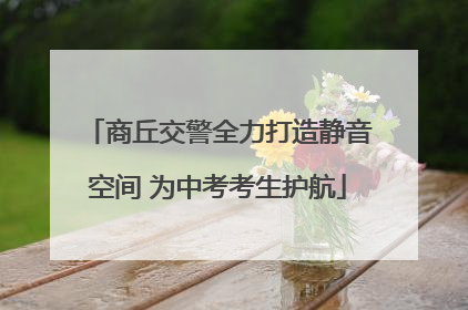商丘交警全力打造静音空间 为中考考生护航