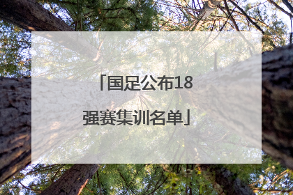 国足公布18强赛集训名单