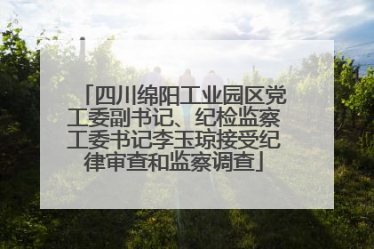 四川绵阳工业园区党工委副书记、纪检监察工委书记李玉琼接受纪律审查和监察调查