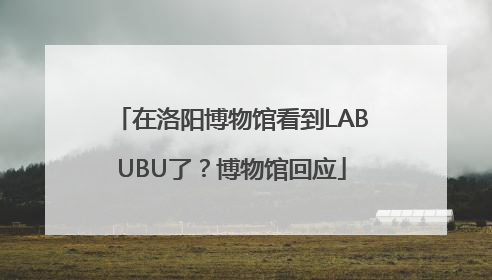 在洛阳博物馆看到LABUBU了？博物馆回应