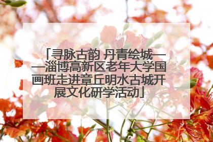 寻脉古韵 丹青绘城——淄博高新区老年大学国画班走进章丘明水古城开展文化研学活动