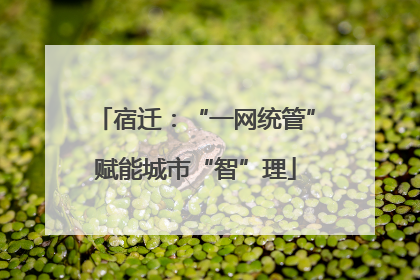 宿迁：“一网统管”赋能城市“智”理