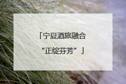宁夏酒旅融合“正绽芬芳”