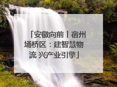 安徽向前丨宿州埇桥区：建智慧物流 兴产业引擎