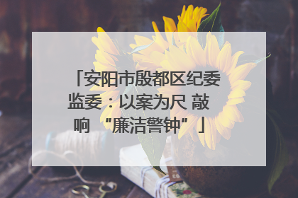 安阳市殷都区纪委监委：以案为尺 敲响 “廉洁警钟”