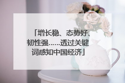 增长稳、态势好、韧性强……透过关键词感知中国经济
