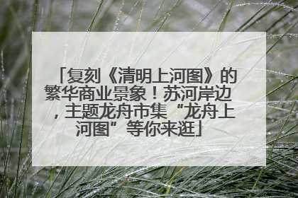 复刻《清明上河图》的繁华商业景象！苏河岸边，主题龙舟市集“龙舟上河图”等你来逛