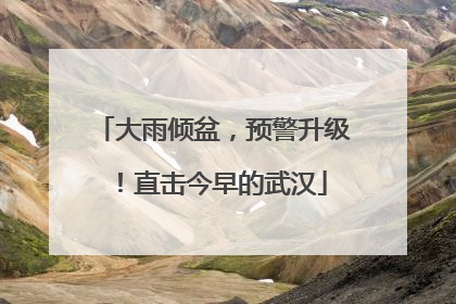 大雨倾盆，预警升级！直击今早的武汉