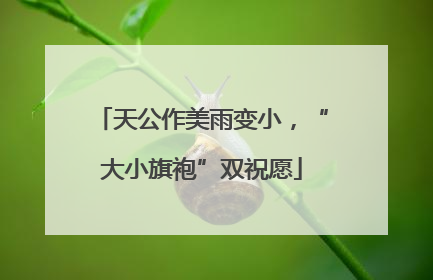 天公作美雨变小，“大小旗袍”双祝愿