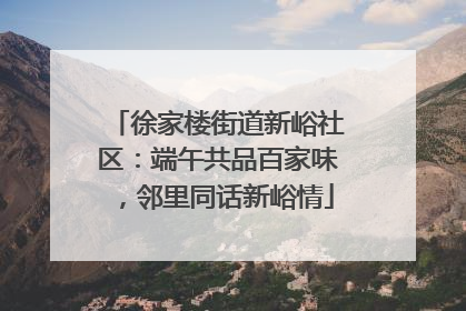 徐家楼街道新峪社区：端午共品百家味，邻里同话新峪情